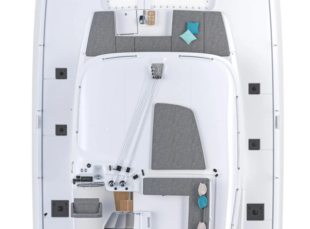 Calipso, a Lagoon 43 catamaran at Grosseto, Italy