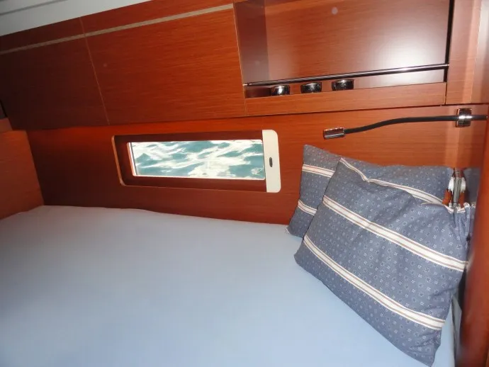 Cabin on Rabia, a Beneteau Oceanis 46.1 sailboat at Pula, Croatia