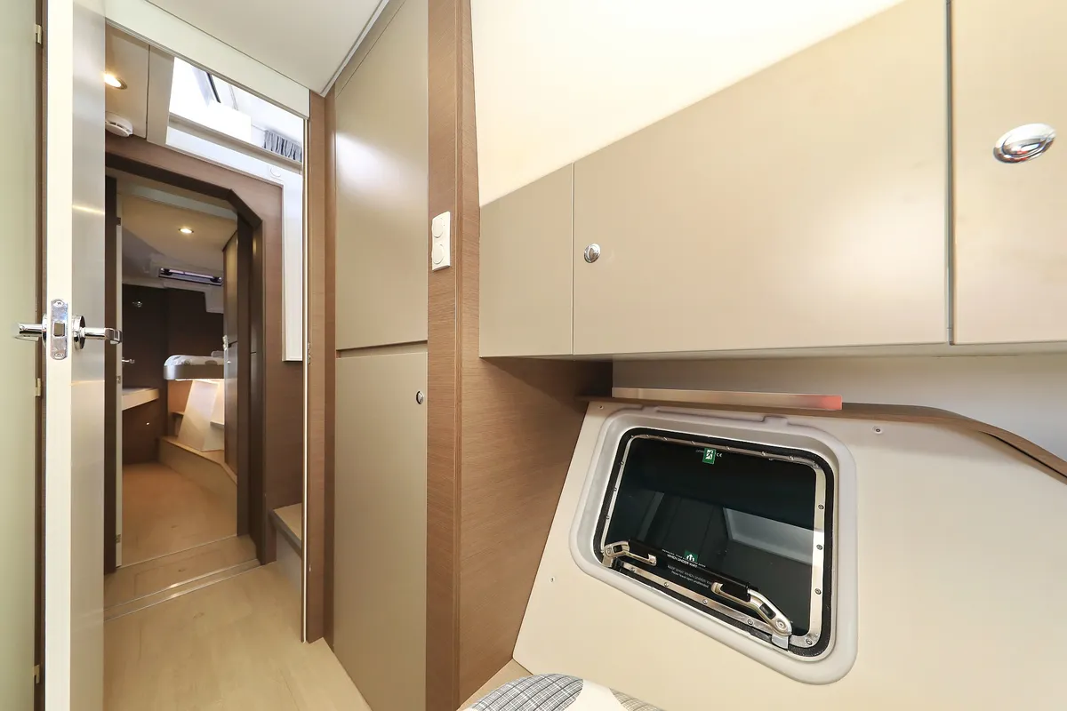 Cabin on Salty Dragon, a Bali Catspace catamaran at Grad Kaštela, Croatia
