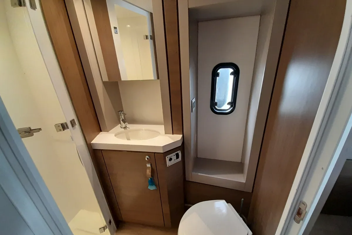 Head on Atlantis, a Bali 4.6 catamaran at Athens, Greece
