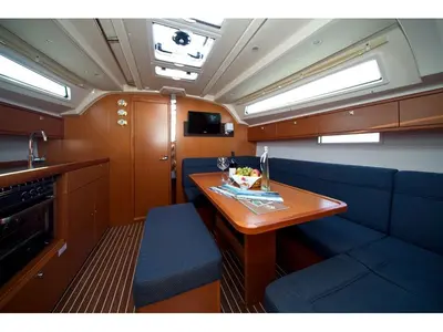 Salon of Bavaria Cruiser 41, a sailboat at Murter, Croatia