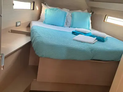 Cabin on Saiph, a Beneteau Oceanis 40.1 sailboat at Athens, Greece