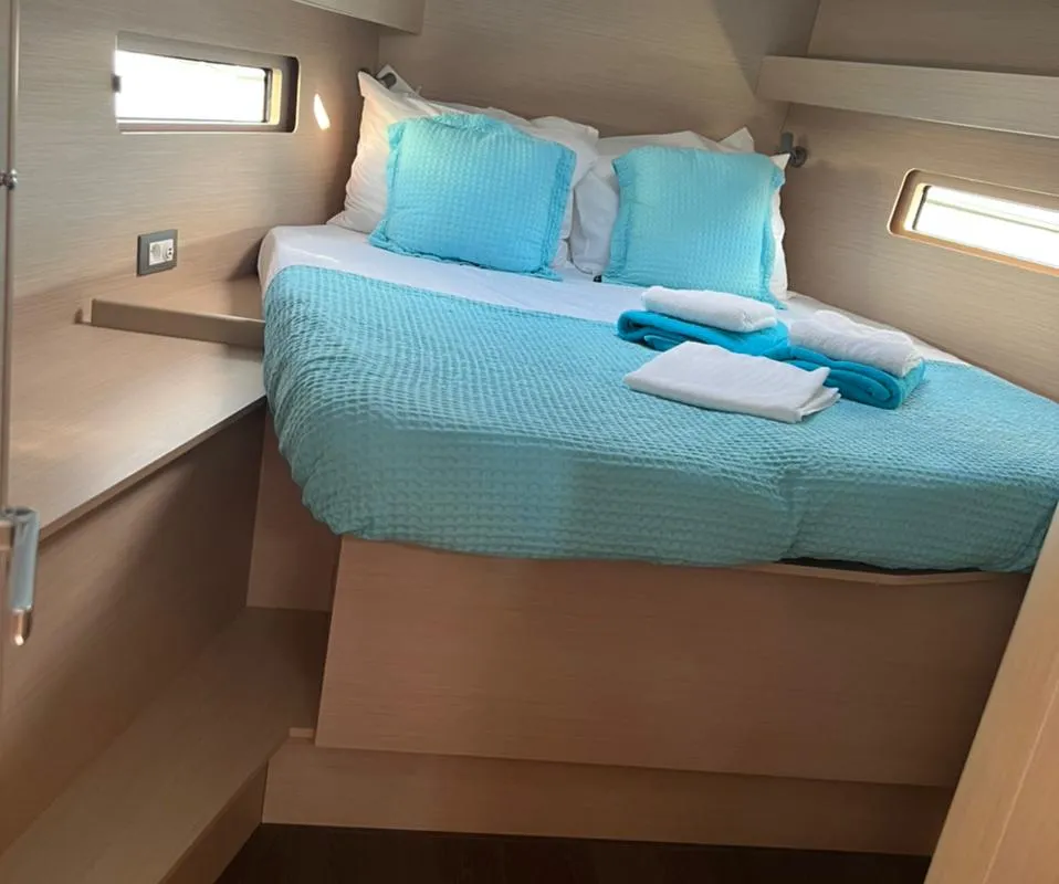 Cabin on Saiph, a Beneteau Oceanis 40.1 sailboat at Athens, Greece