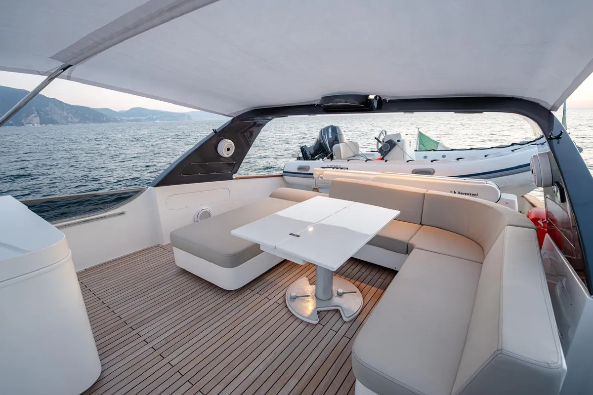 San Lorenzo , a San Lorenzo SL 72 motor yacht at Ischia, Italy