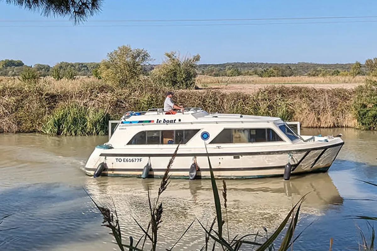 Exterior view of Cirrus B, a Gulet Cirrus B motorboat at Vinkeveen, Netherlands