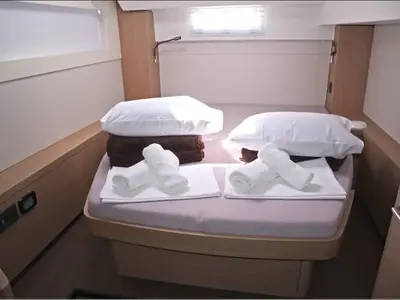 Cabin on Lagoon 46, a catamaran at Athens, Greece