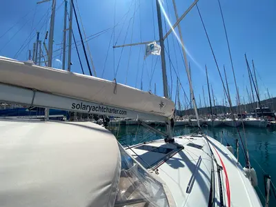 Anda, a Jeanneau Sun Odyssey 440 sailboat at Fethiye, Turkey
