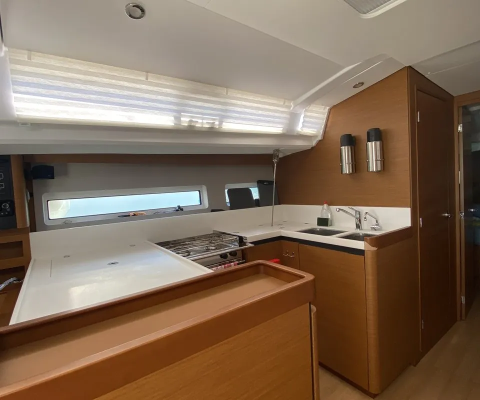 Anda, a Jeanneau Sun Odyssey 440 sailboat at Fethiye, Turkey