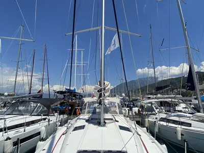 Anda, a Jeanneau Sun Odyssey 440 sailboat at Fethiye, Turkey