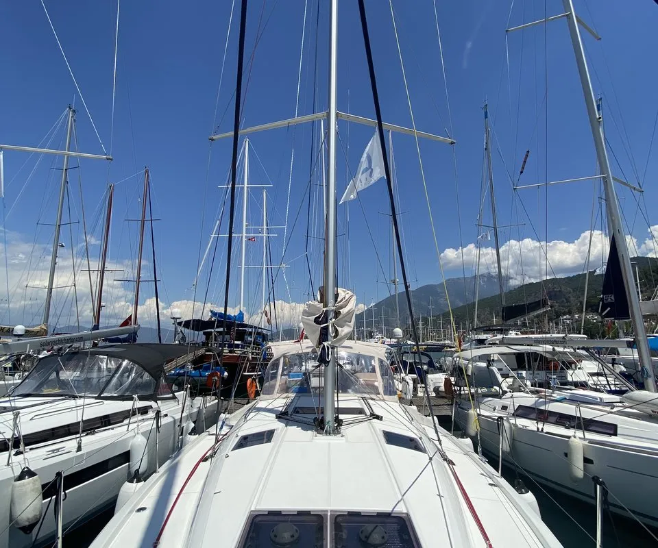Anda, a Jeanneau Sun Odyssey 440 sailboat at Fethiye, Turkey