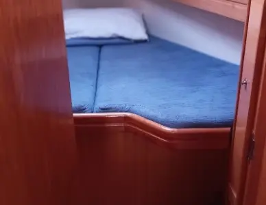 Cabin on Mojito, a Bavaria 30 Cruiser sailboat at Municipal Unit of Palairos, Greece