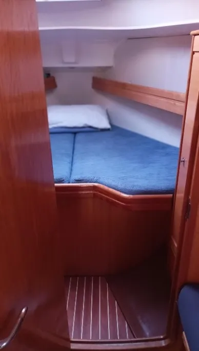 Cabin on Mojito, a Bavaria 30 Cruiser sailboat at Municipal Unit of Palairos, Greece