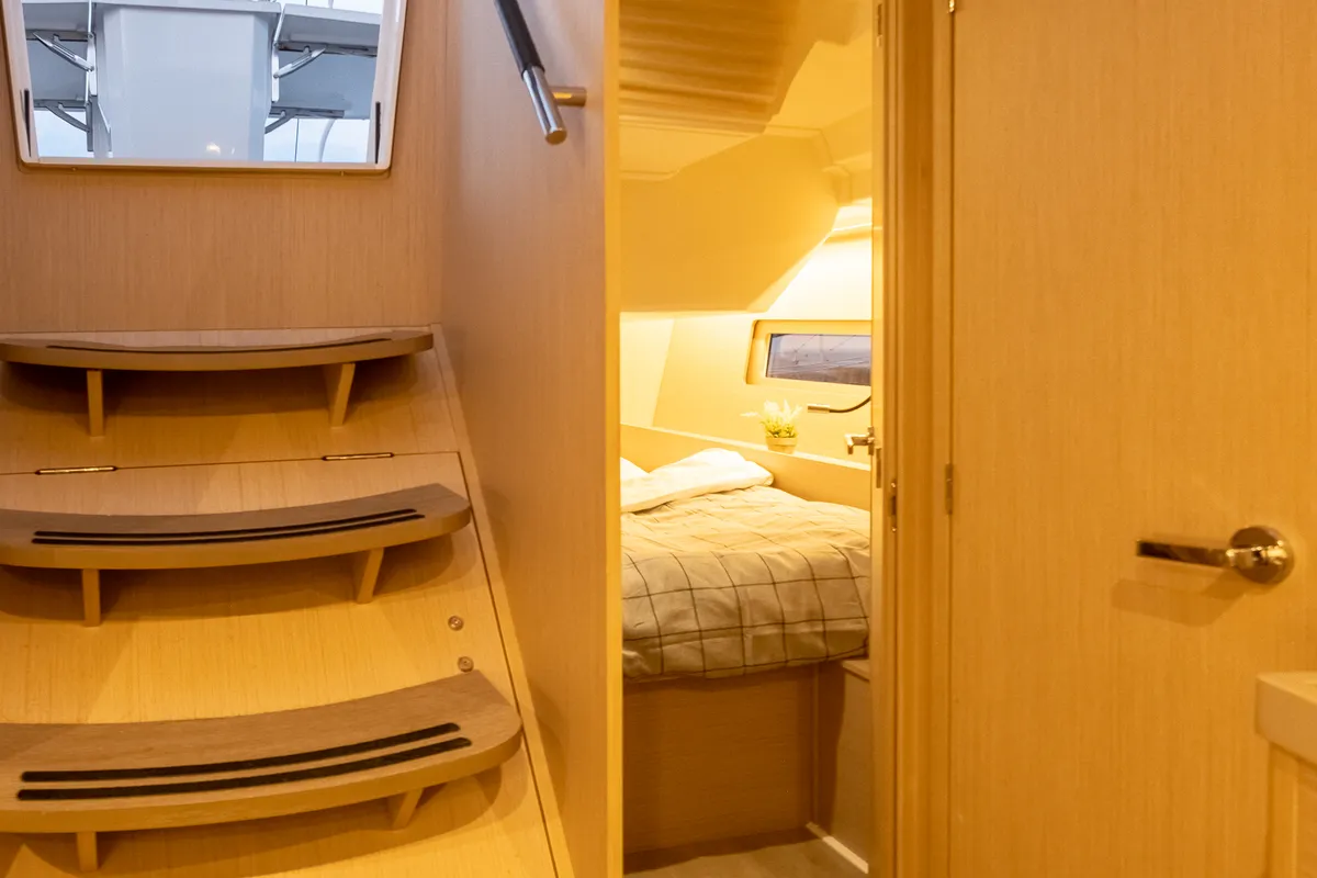 Cabin on Ethereal, a Beneteau Oceanis 46.1 sailboat at Municipal Unit of Lefkada, Greece