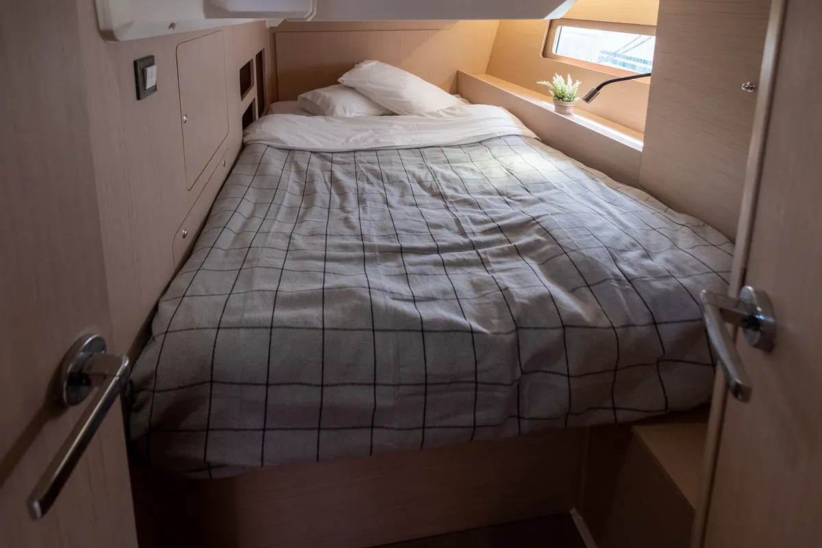 Cabin on Ethereal, a Beneteau Oceanis 46.1 sailboat at Municipal Unit of Lefkada, Greece