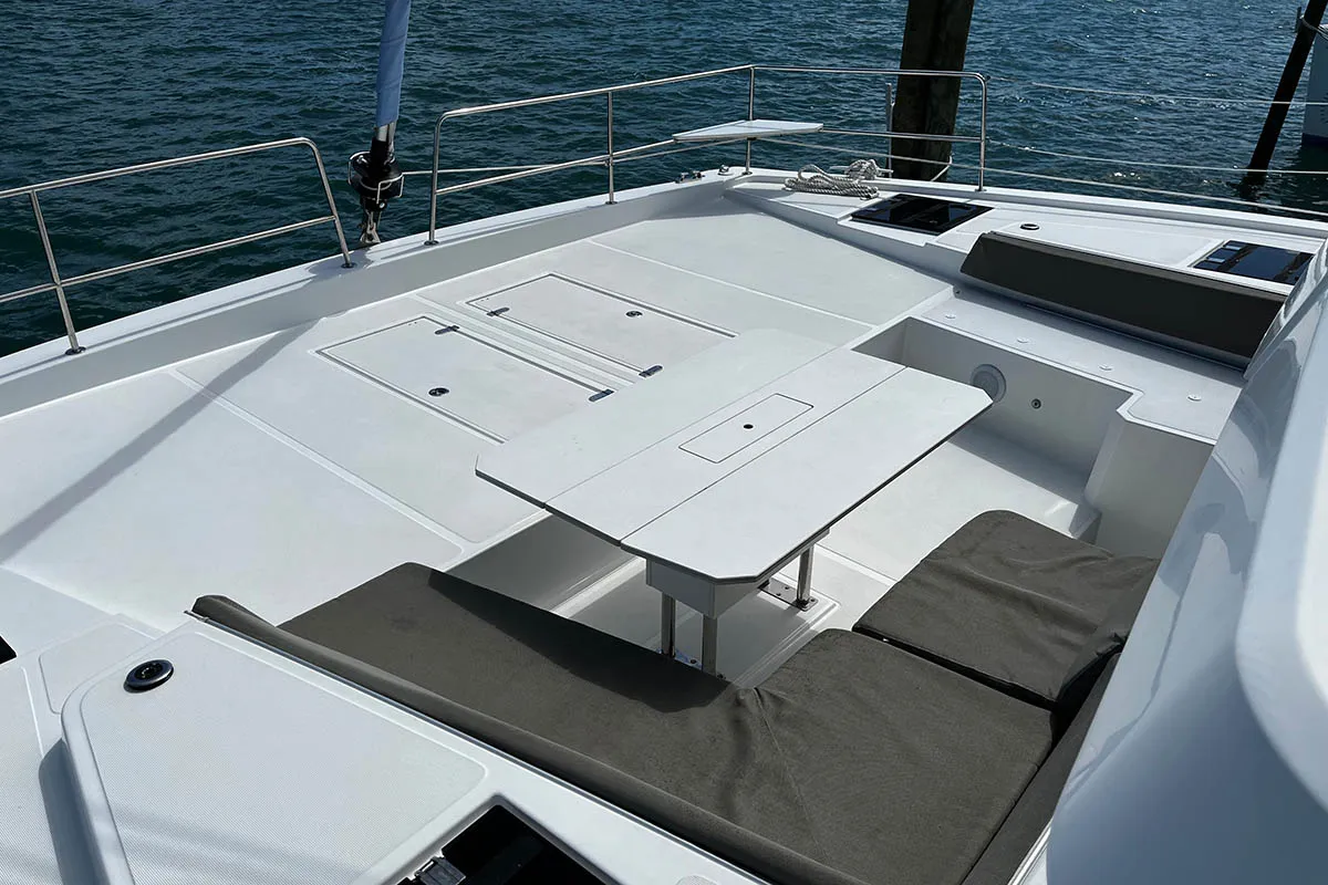Happy Day, a Bali 4.8 catamaran at Central Abaco, Bahamas
