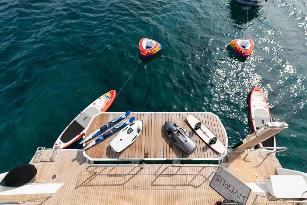 Hydrus, a Lagoon 55 catamaran at Lavrion, Greece