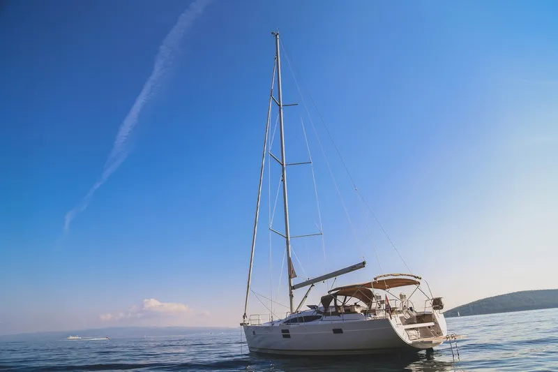 Exterior view of LENA, a Elan Impression 50 sailboat at Split, Croatia