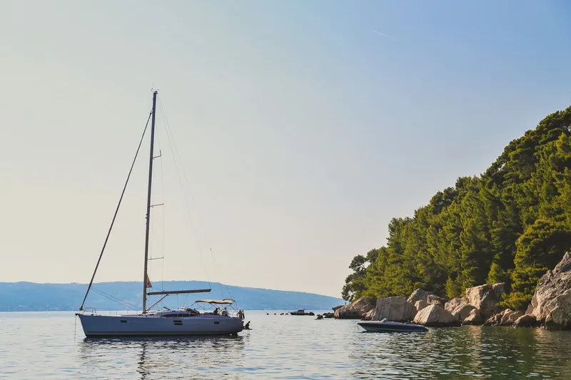 Exterior view of LENA, a Elan Impression 50 sailboat at Split, Croatia