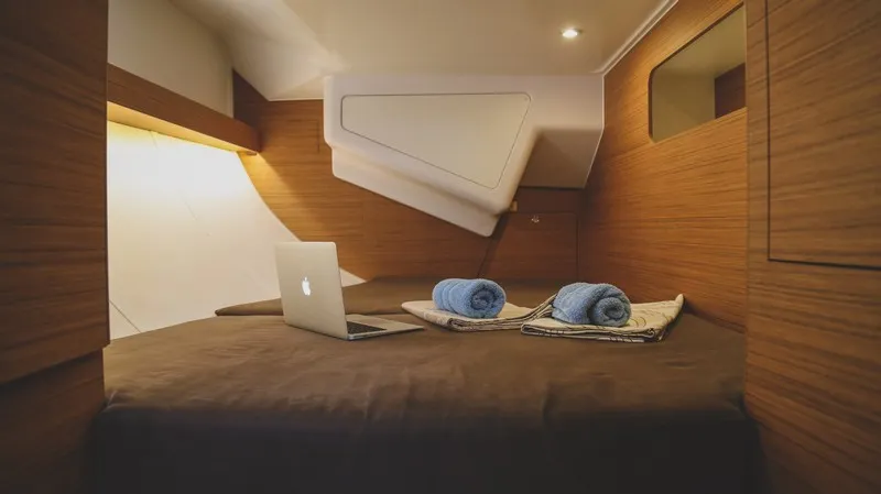 Cabin on LENA, a Elan Impression 50 sailboat at Split, Croatia