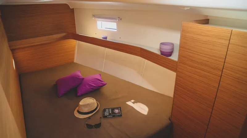 Cabin on LENA, a Elan Impression 50 sailboat at Split, Croatia