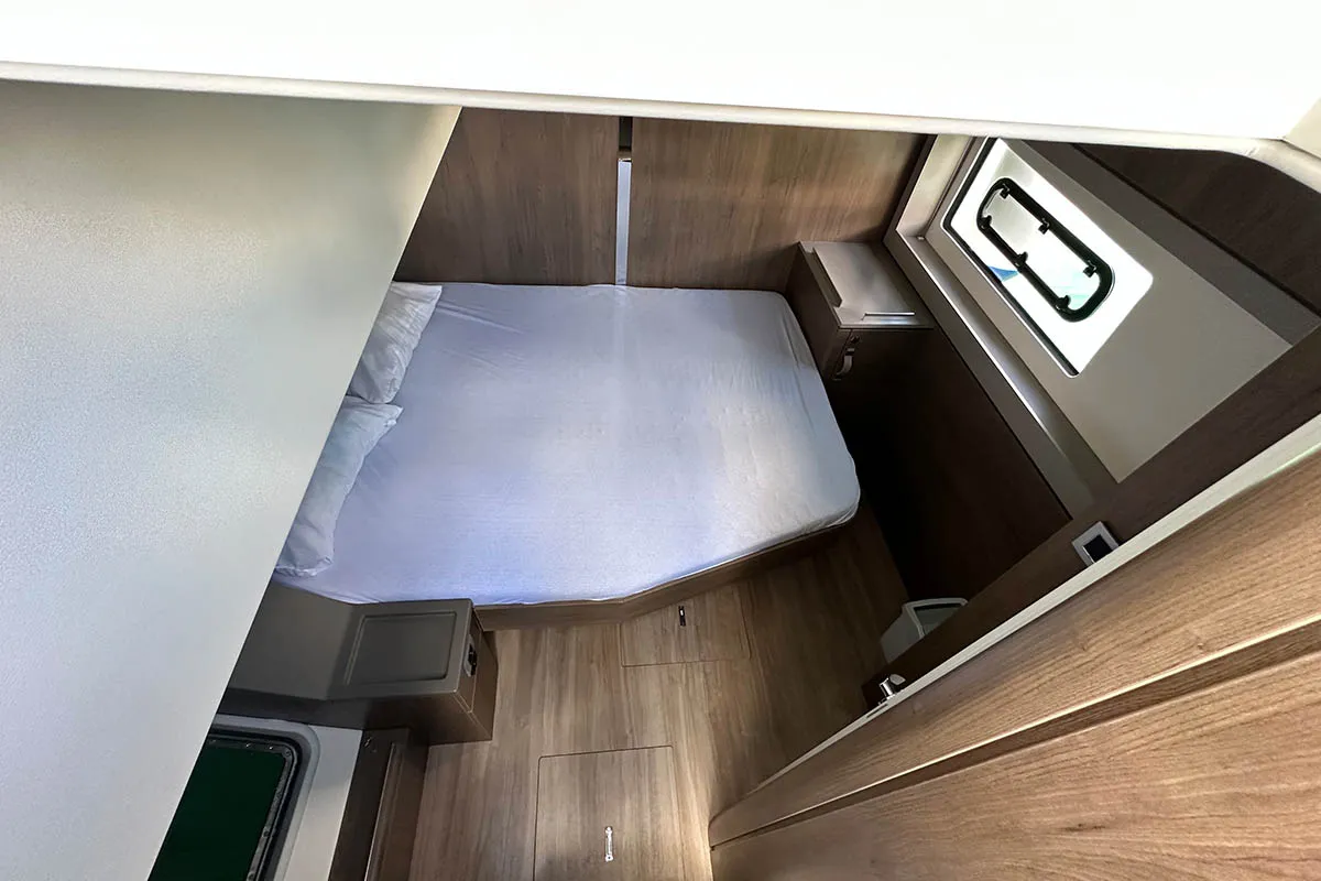 Queen Feta, a Bali 4.8 catamaran at Roche Caiman, Seychelles