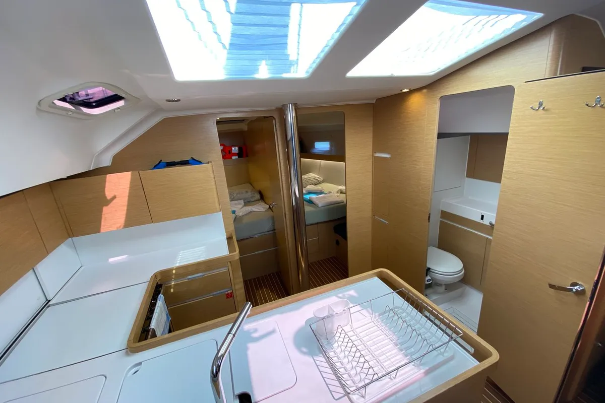 Epoch, a Elan Impression 50 sailboat at Fethiye, Turkey