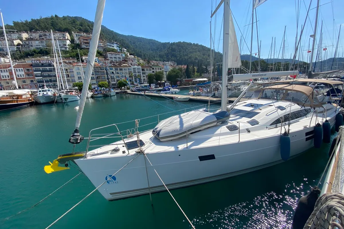 Epoch, a Elan Impression 50 sailboat at Fethiye, Turkey