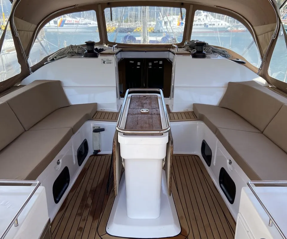 Epoch, a Elan Impression 50 sailboat at Fethiye, Turkey