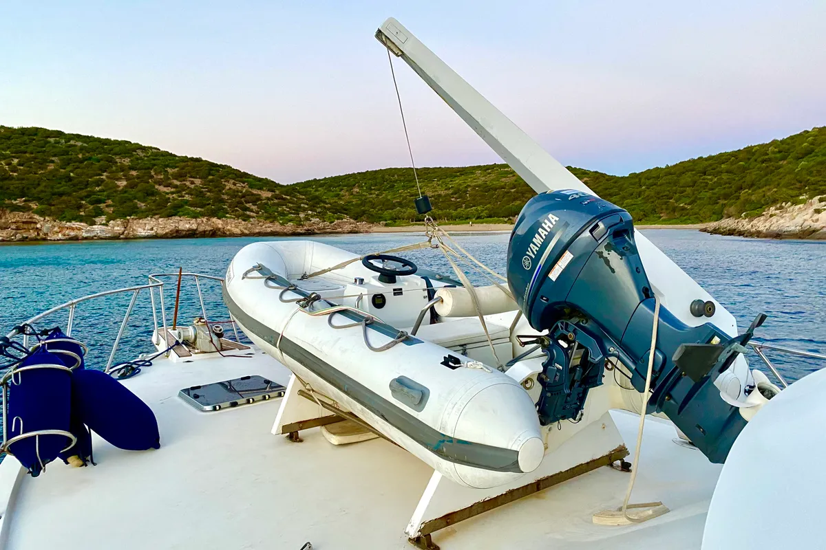 Tipejyas, a Gulet Hatteras 50 Convertible motorboat at Athens, Greece