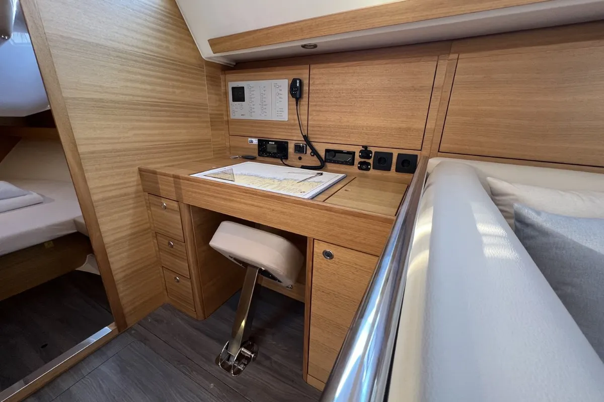 Head on Polaris, a Elan Impression 45.1 sailboat at Grad Pula, Croatia