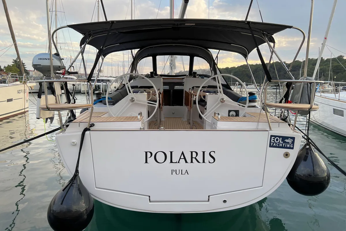 Polaris, a Elan Impression 45.1 sailboat at Grad Pula, Croatia