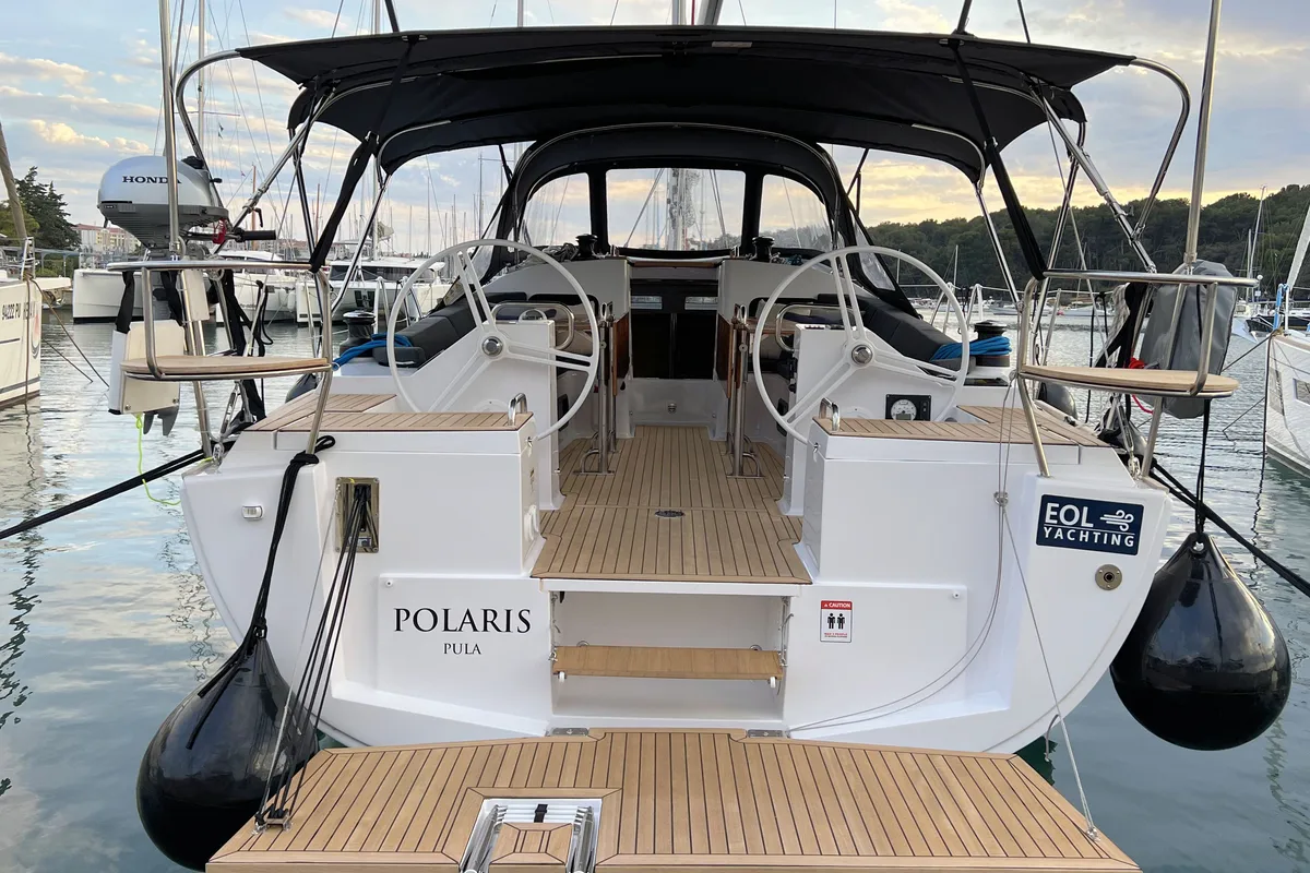 Polaris, a Elan Impression 45.1 sailboat at Grad Pula, Croatia