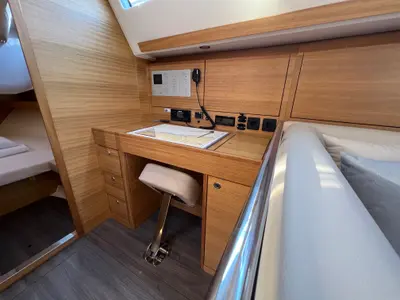 Salon of Polaris, a Elan Impression 45.1 sailboat at Pula, Croatia