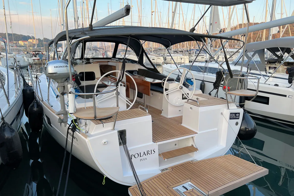 Polaris, a Elan Impression 45.1 sailboat at Grad Pula, Croatia