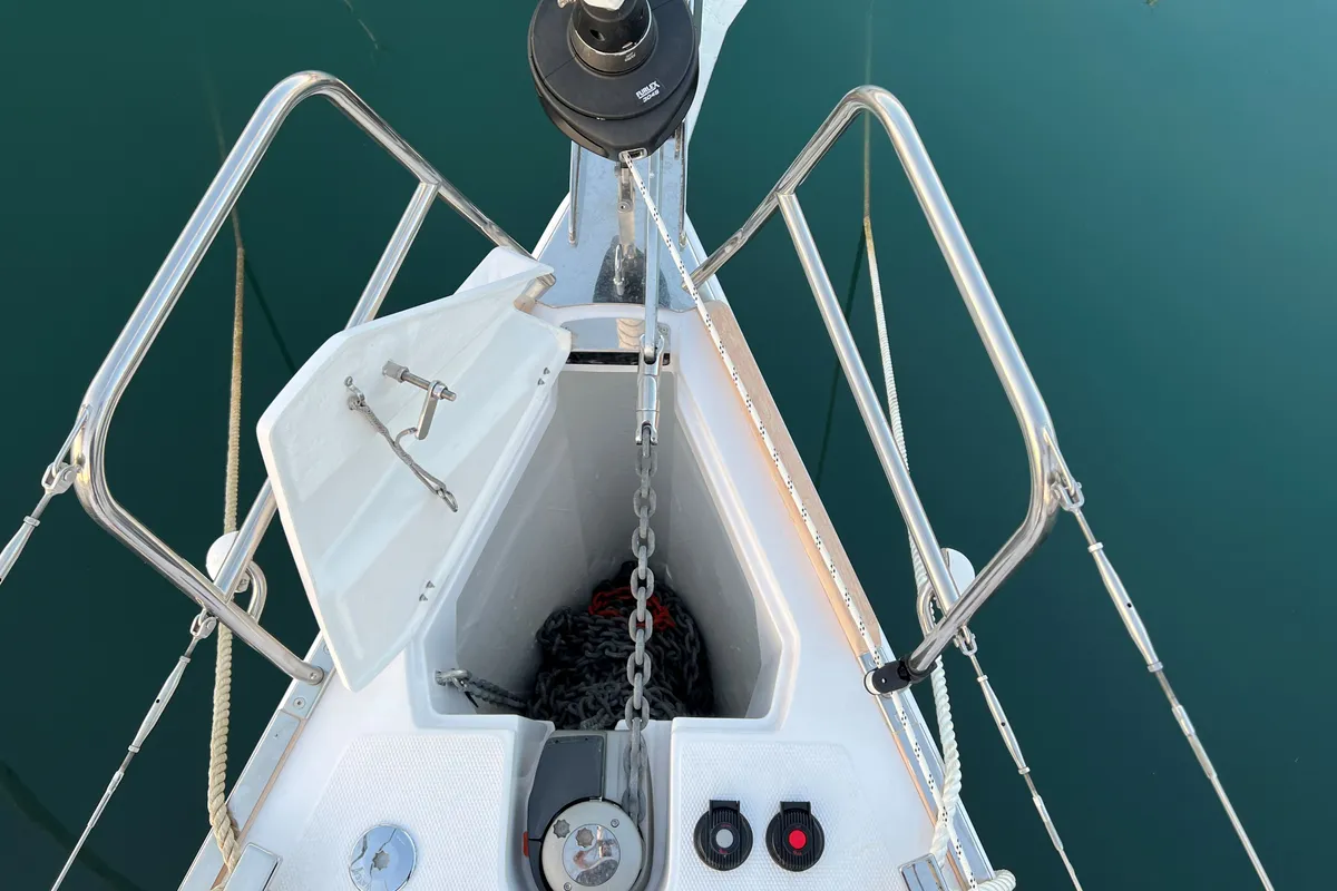 Polaris, a Elan Impression 45.1 sailboat at Grad Pula, Croatia