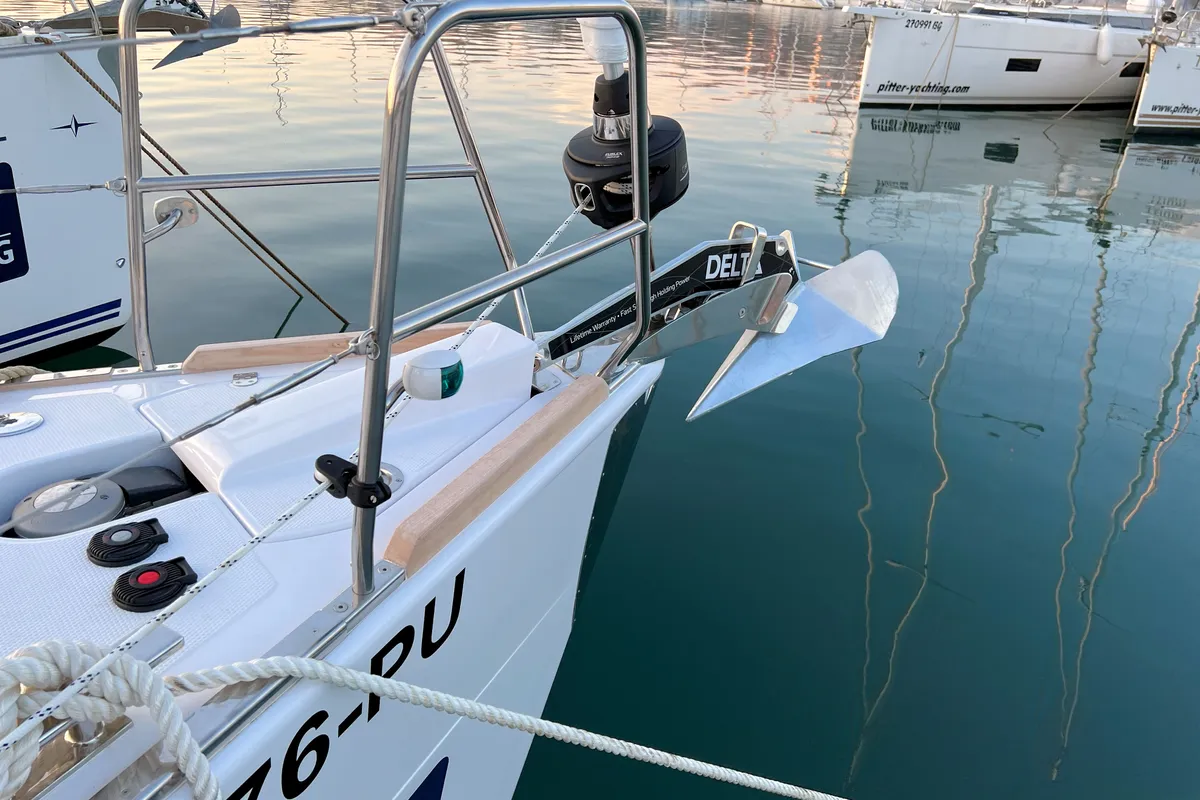 Polaris, a Elan Impression 45.1 sailboat at Grad Pula, Croatia