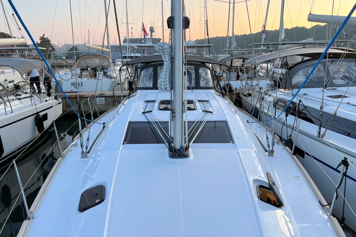 Polaris, a Elan Impression 45.1 sailboat at Grad Pula, Croatia