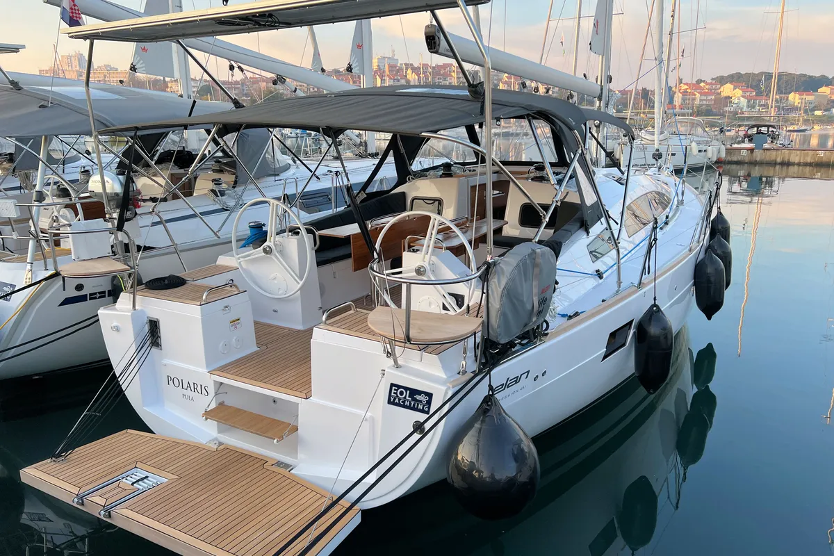 Polaris, a Elan Impression 45.1 sailboat at Grad Pula, Croatia
