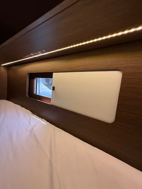 Cabin on COOKIE, a Beneteau Oceanis 46.1 sailboat at Preveza, Greece