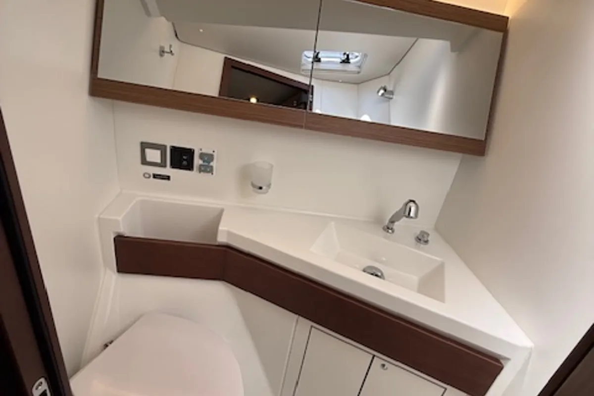 Head on COOKIE, a Beneteau Oceanis 46.1 sailboat at Preveza, Greece