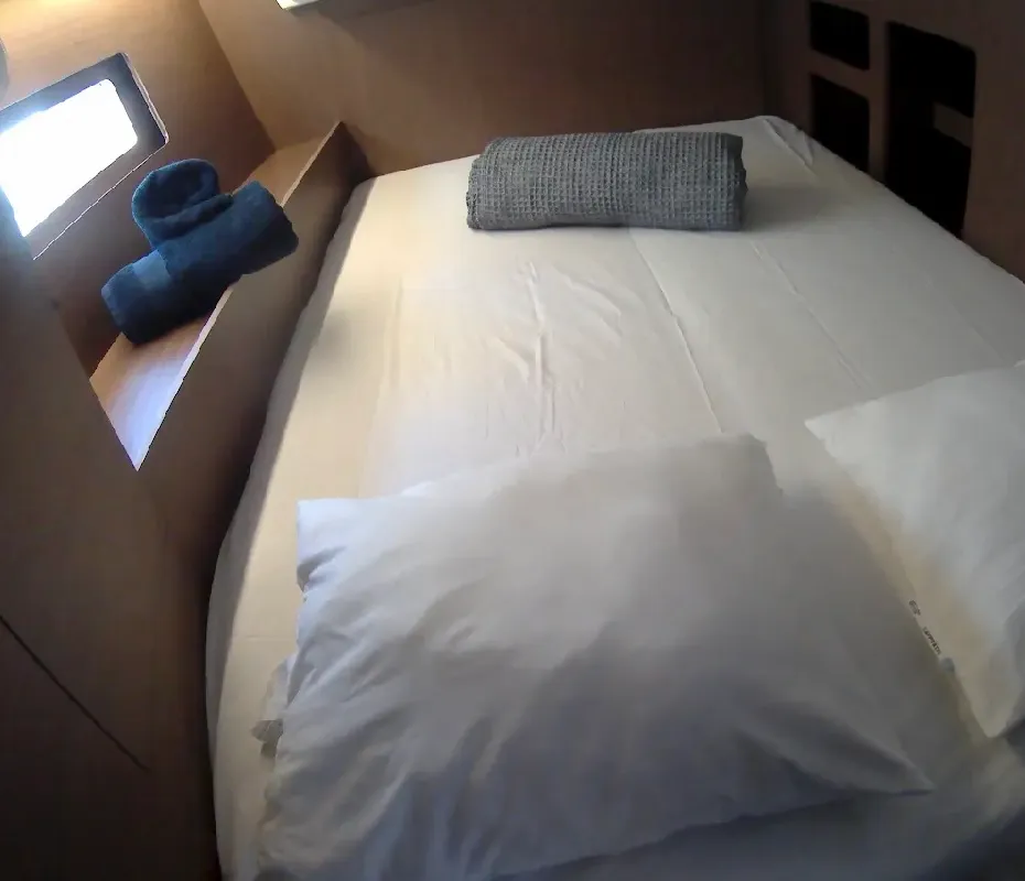Cabin on COOKIE, a Beneteau Oceanis 46.1 sailboat at Preveza, Greece