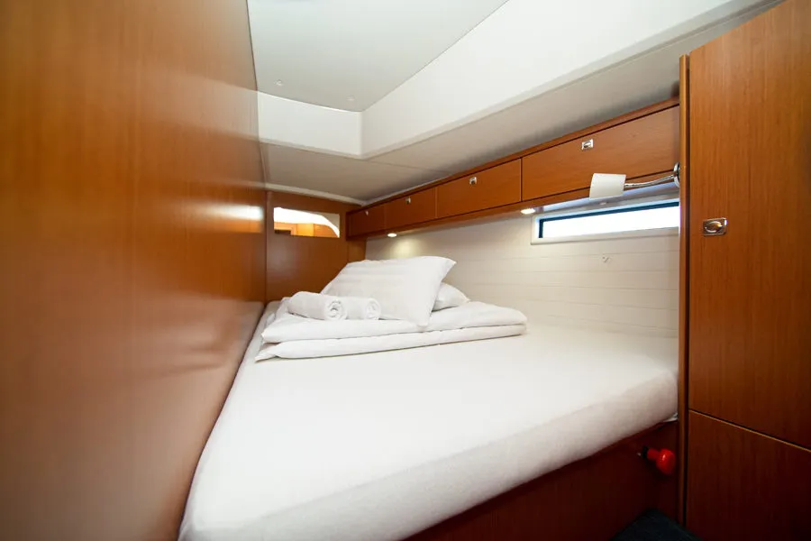 Cabin on Bavaria Cruiser 46, a sailboat at Murter, Croatia