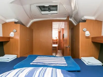 Salon of ALANI, a Bavaria Cruiser 37 sailboat at Trget, Croatia