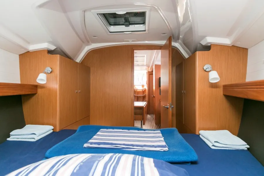 Salon of ALANI, a Bavaria Cruiser 37 sailboat at Trget, Croatia