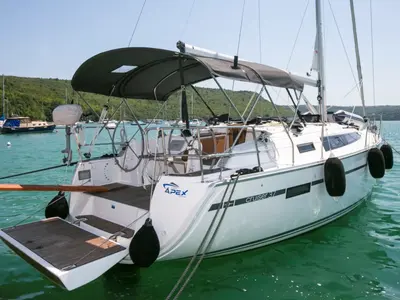 Galley of ALANI, a Bavaria Cruiser 37 sailboat at Trget, Croatia