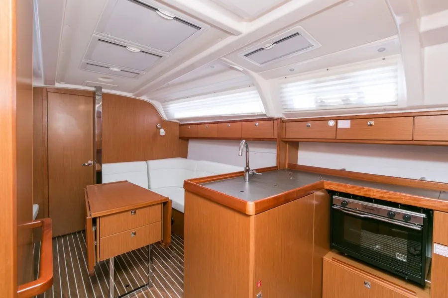 Galley of ALANI, a Bavaria Cruiser 37 sailboat at Trget, Croatia