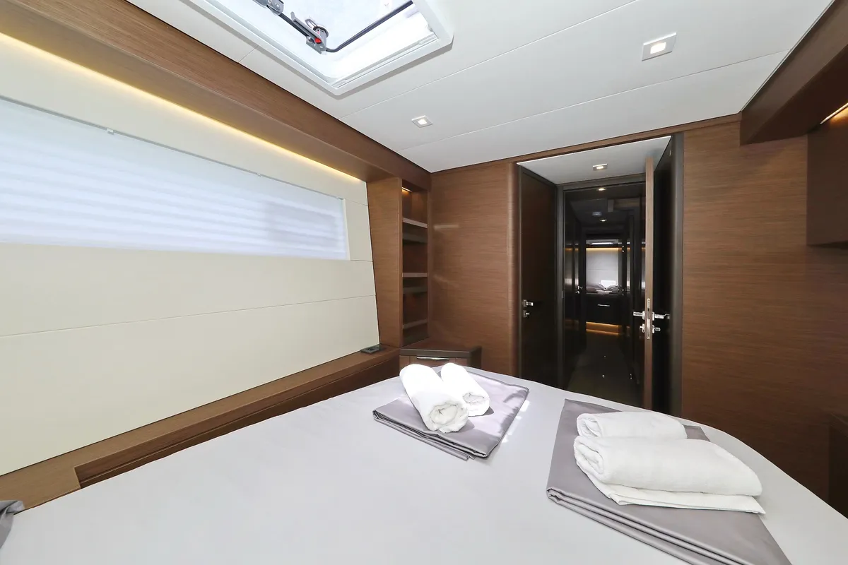 Cabin on HIGH LIFE, a Lagoon 50 catamaran at Sukošan, Croatia