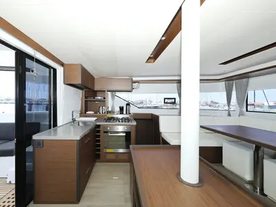 Galley of HIGH LIFE, a Lagoon 50 catamaran at Sukošan, Croatia