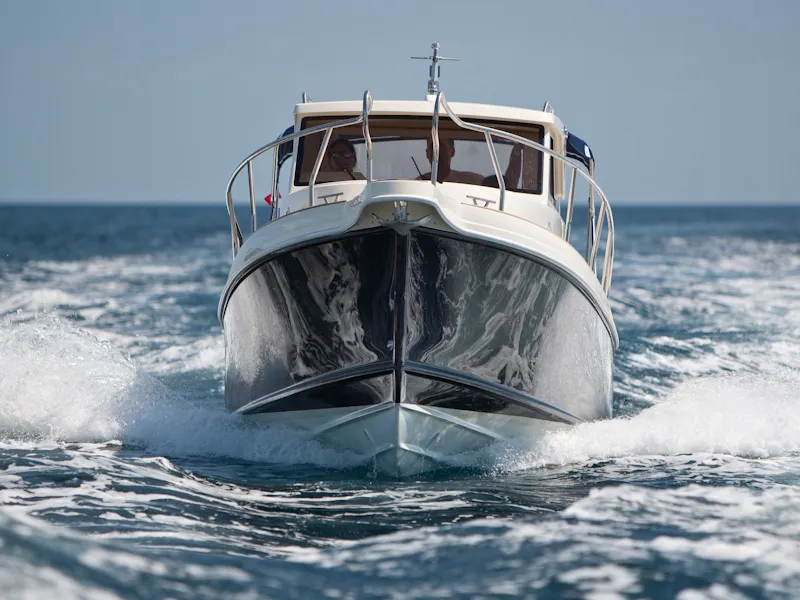 H4, a Leidi 660 motorboat at Grad Pula, Croatia