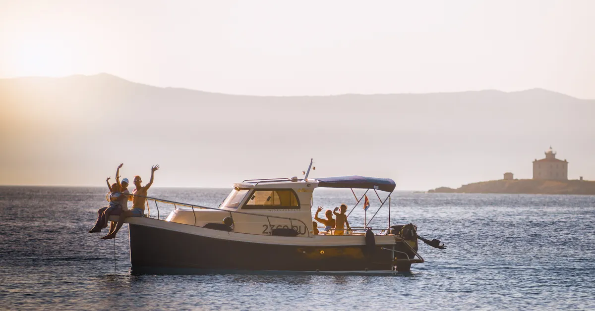 H4, a Leidi 660 motorboat at Grad Pula, Croatia